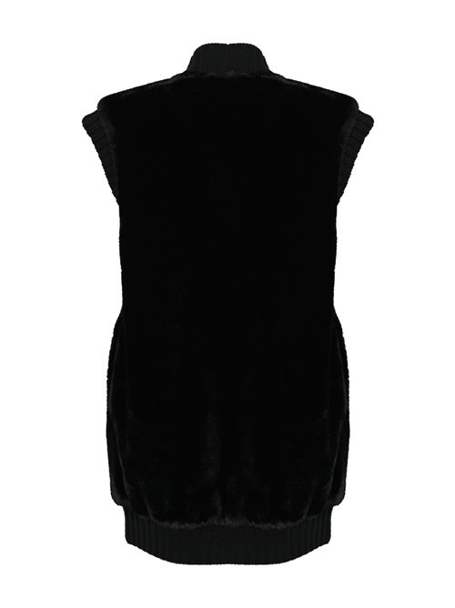 Gilet lungo Genovese effetto pelliccia di pinko PINKO | 105402 A2PIZ99